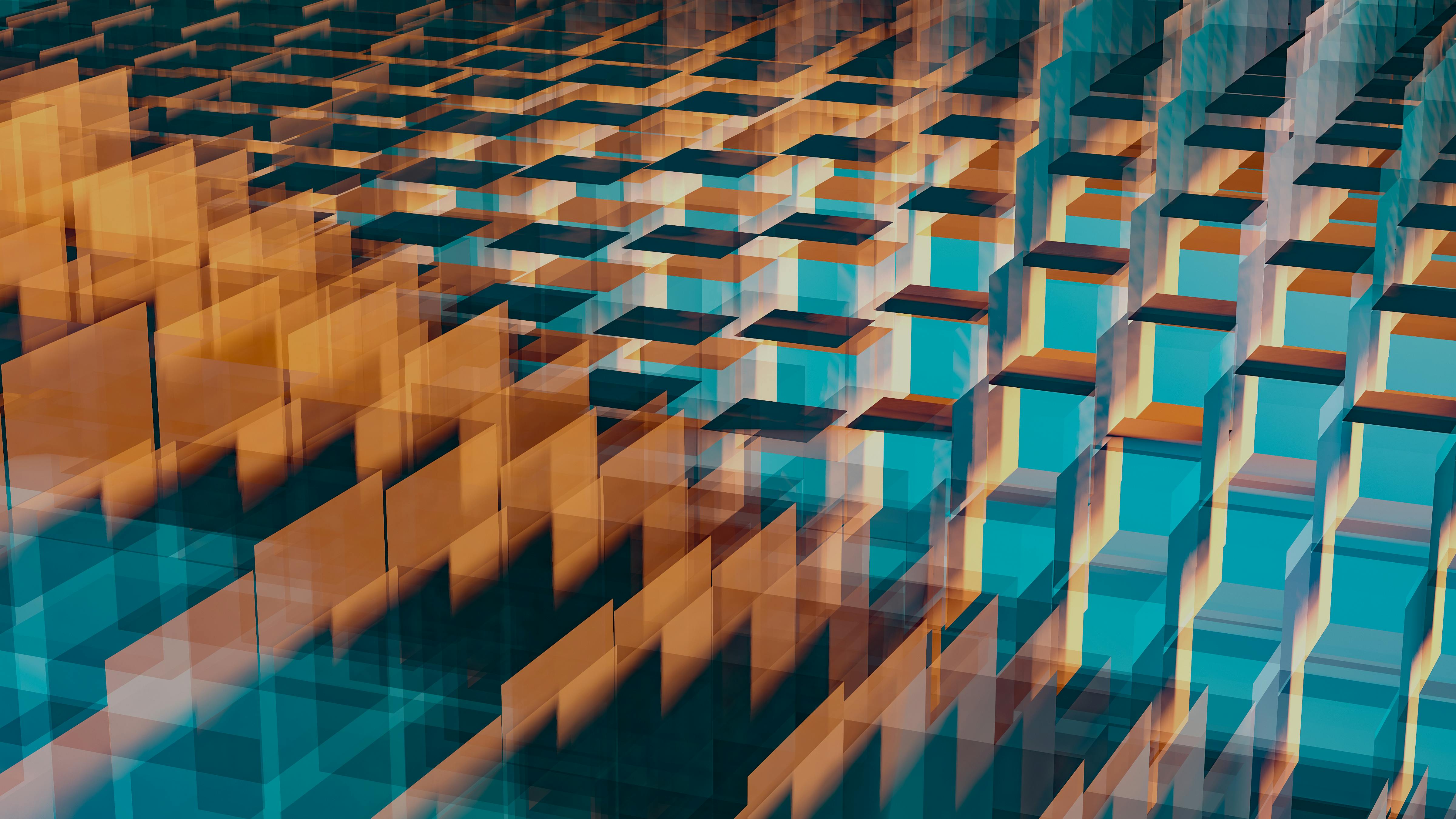 A digital image of cascacding pillars representing new websites